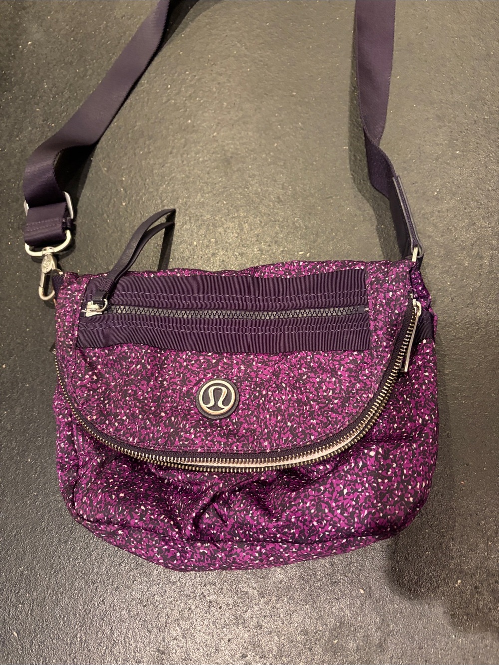 lululemon athletica Purple Speckled Crossbody Bag